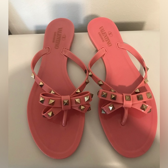 Valentino Garavani Shoes - NEW!  VALENTINO Garavani  Jelly Flat Thong Sandals. Size 41